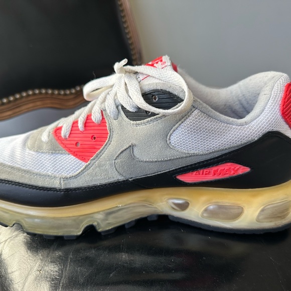 Nike Air Max 90 360 Sz 11 ‘One Time Only’ White Medium Grey Infrared 2006. - Picture 12 of 13